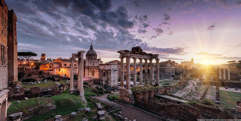 италия, рим,форум, рассвет *** фото превью