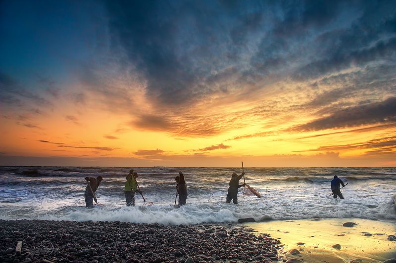 Landscape Янтарный вечер фото превью