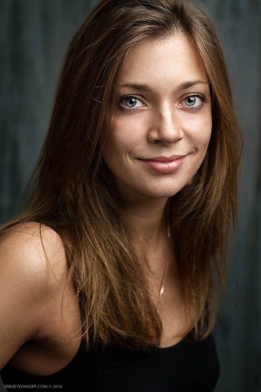 портрет, молодая, девушка, красивая, красавица, глаза, волосы, portrait, young, girl, beautiful, cute, eyes Portrait of the beautiful girl Nina фото превью