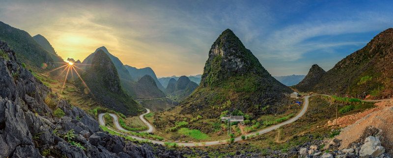 Afternoon in Dong Van, Ha Giang, Vietnam. фото превью