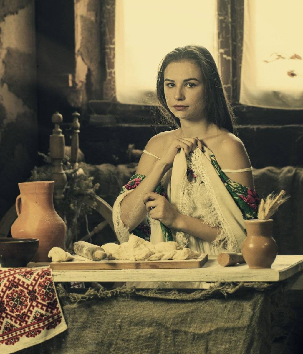 девушка, портрет, винтаж, взгляд, свет, valeko