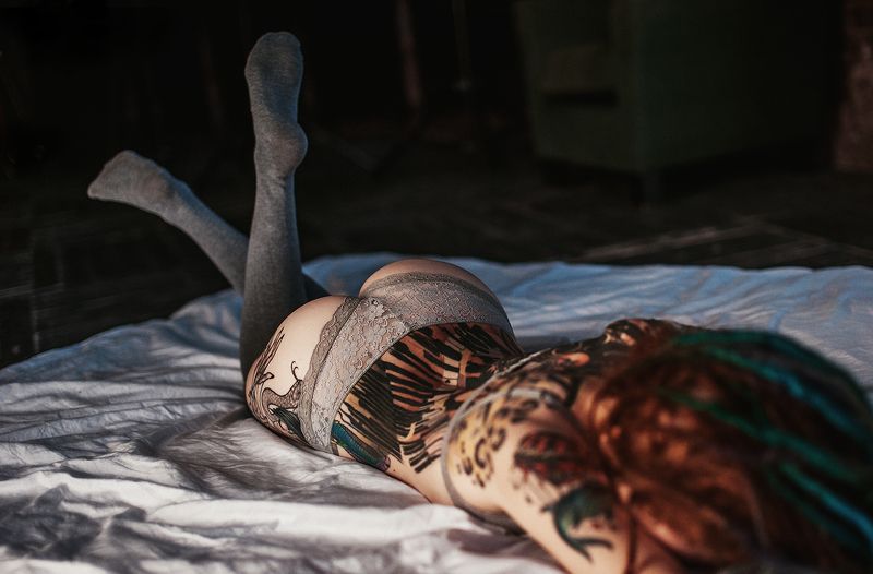 Девушка, Тату, Татуировка *** фото превью