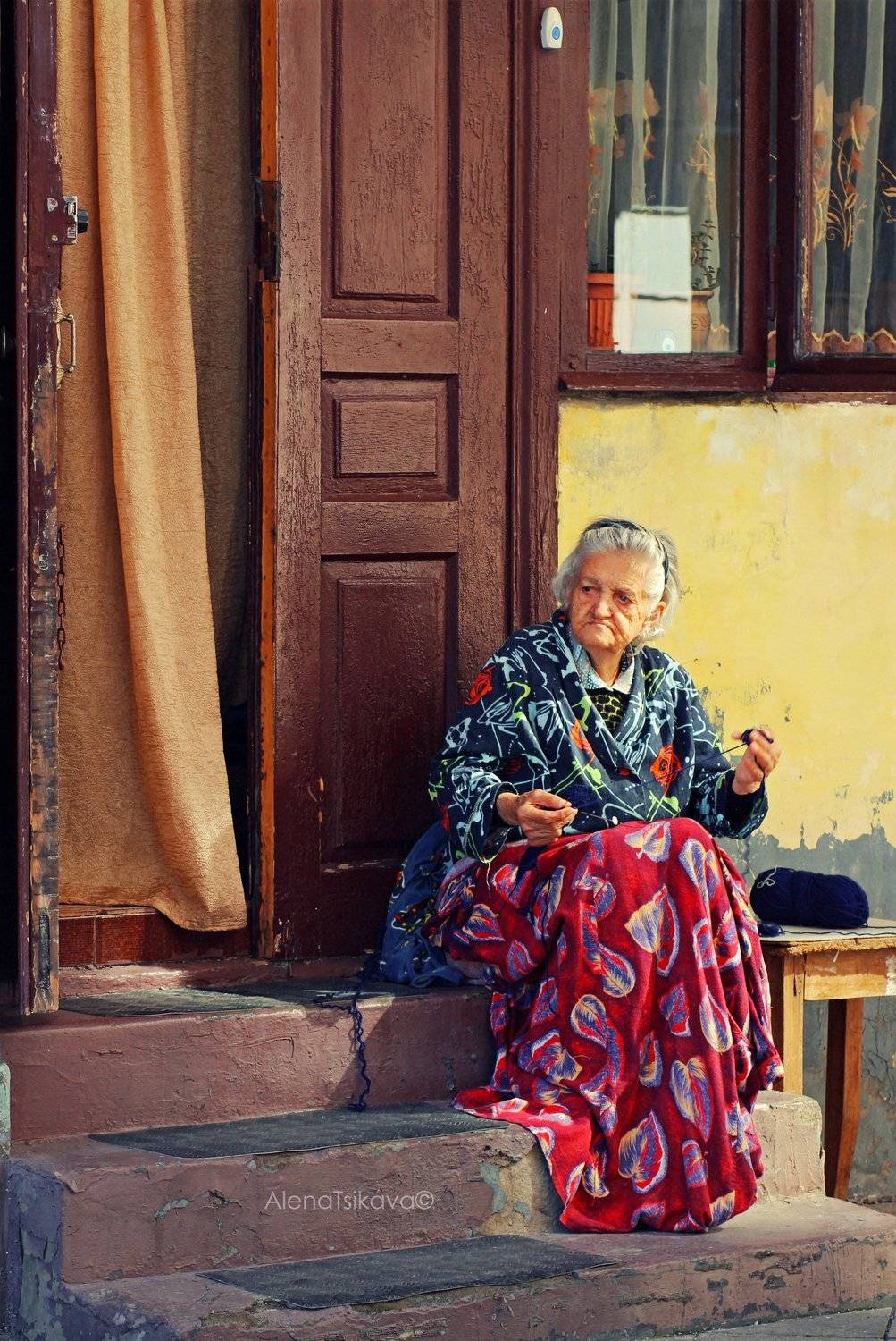 женщина репортаж грузия пряжа портрет жанр, Алёна Цикава