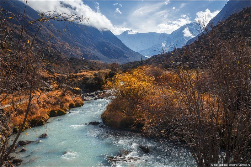 аккем, алтай, аня графова, горный алтай, горы, катунский хребет, осень Пробегая по сентябрьскому Аккему... фото превью