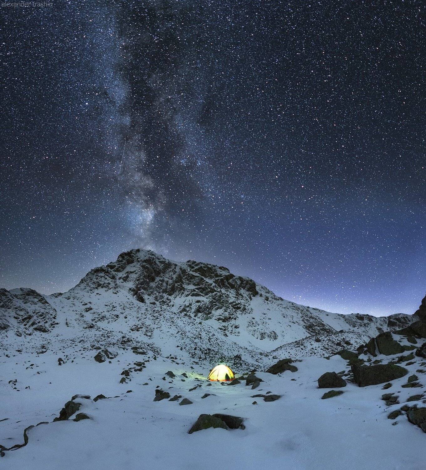 кавказ, северный кавказ, архыз, софийские озера, млечный путь, Александр Трашин