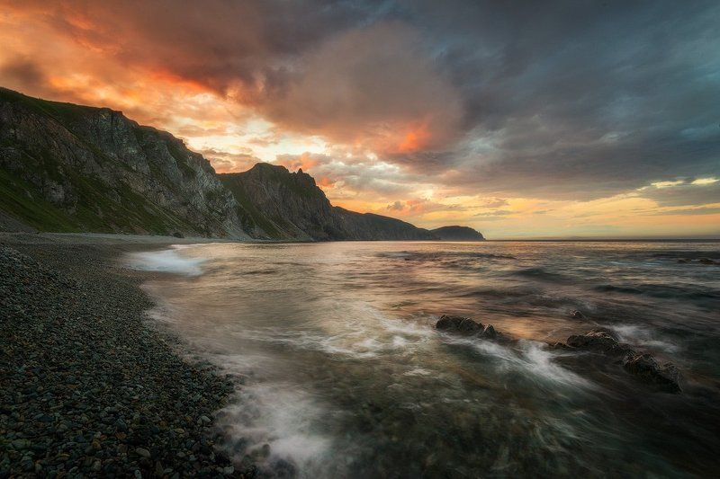 Приморский край заповедник рассвет море солнце Далекое Приморье фото превью