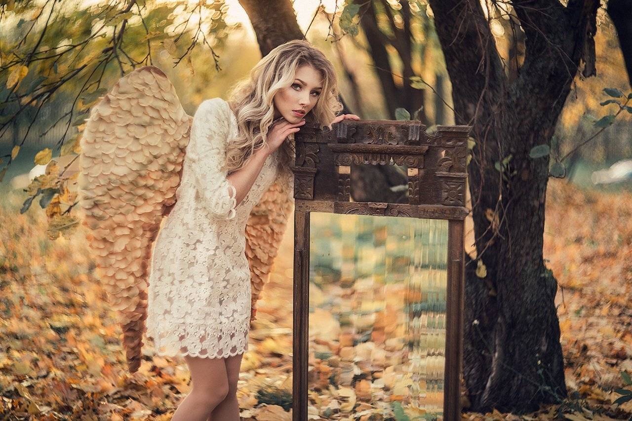 ангел, осень, портрет, Александра Савенкова