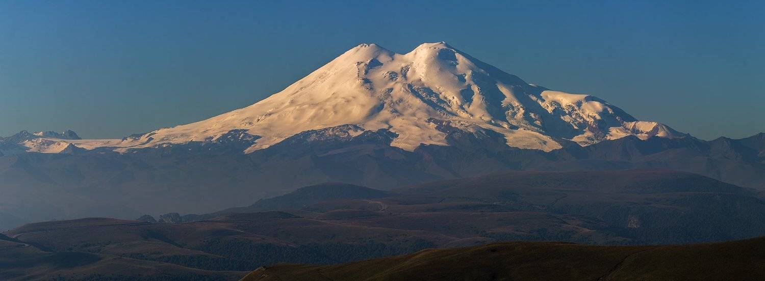 эльбрус, пейзаж, гора, панорама, снег, небо,, Александр Хорошилов
