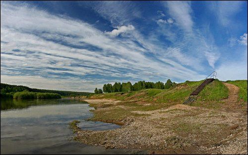 Пейзаж с лесенкой