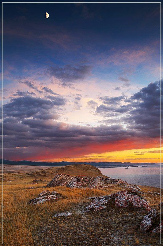 байкал, ольхон, будун Закат на Будуне фото превью