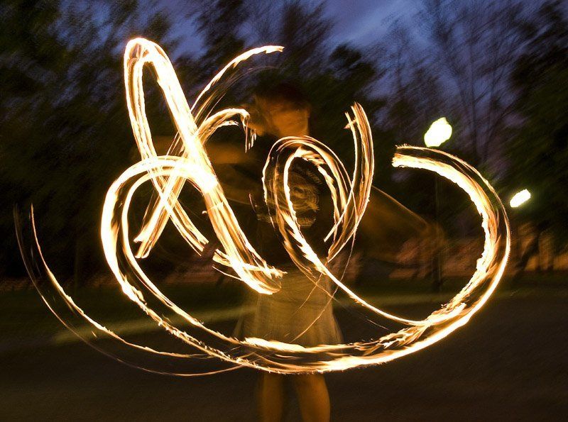 пои,огонь,танец Танцующяя с огнем фото превью