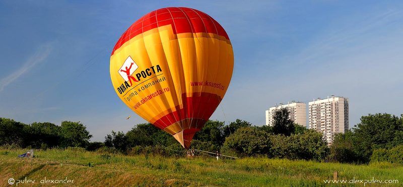 окна роста,вечер,тушино,воздушный шар Окна Роста ... фото превью