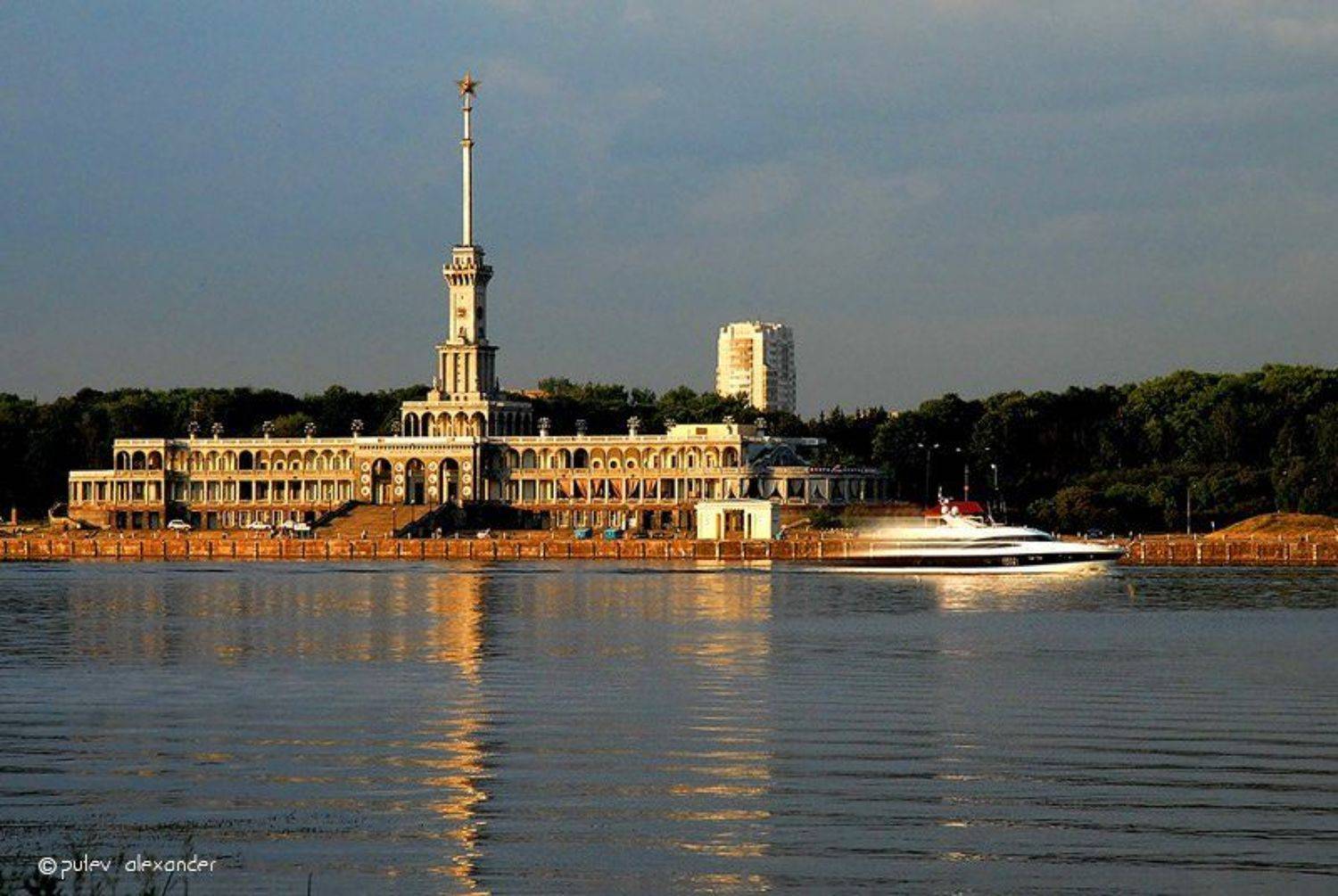 речной вокзал,вечер,закат, Александр Путев