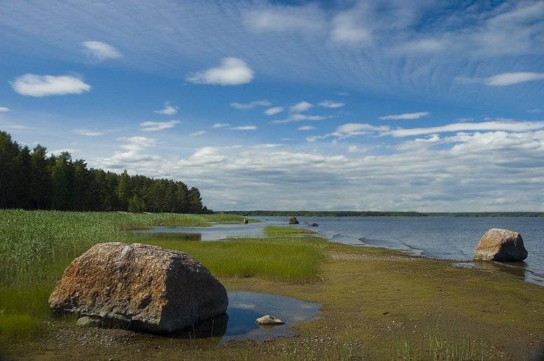 чулково,финская граница,небо,камни,облака,берег, Евгений Пугачев.