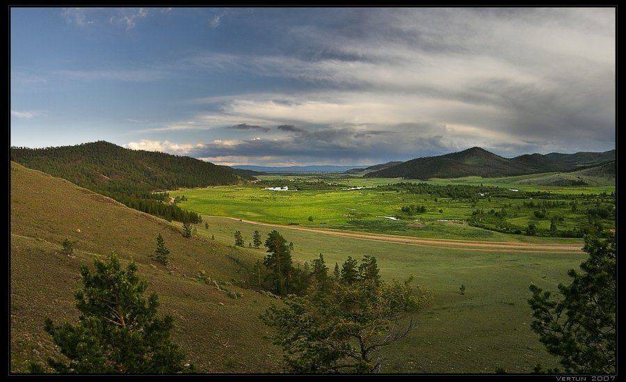 долина, река, горы, курба, бурятия, Игорь Глушко