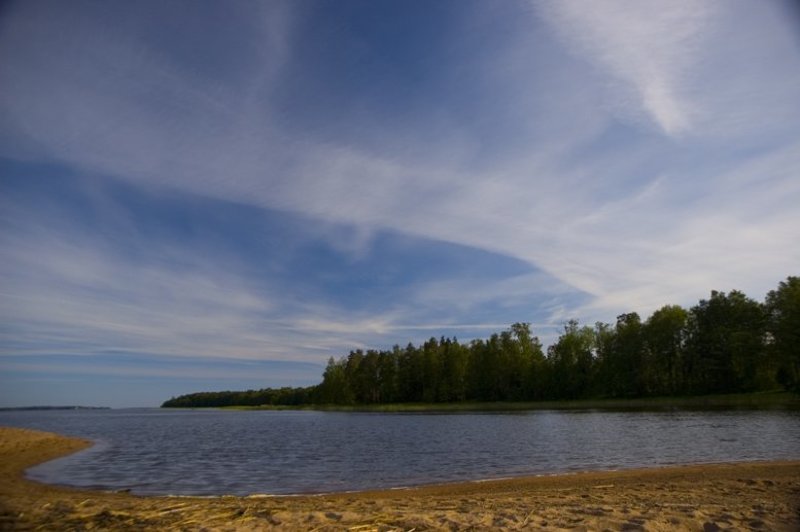 чулково,финская граница,небо,облака,берег  фото превью