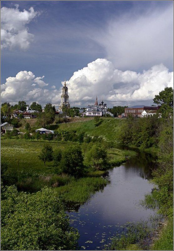 суздаль, золотое кольцо, колокольня, река Уж слышен колокольный звон... фото превью