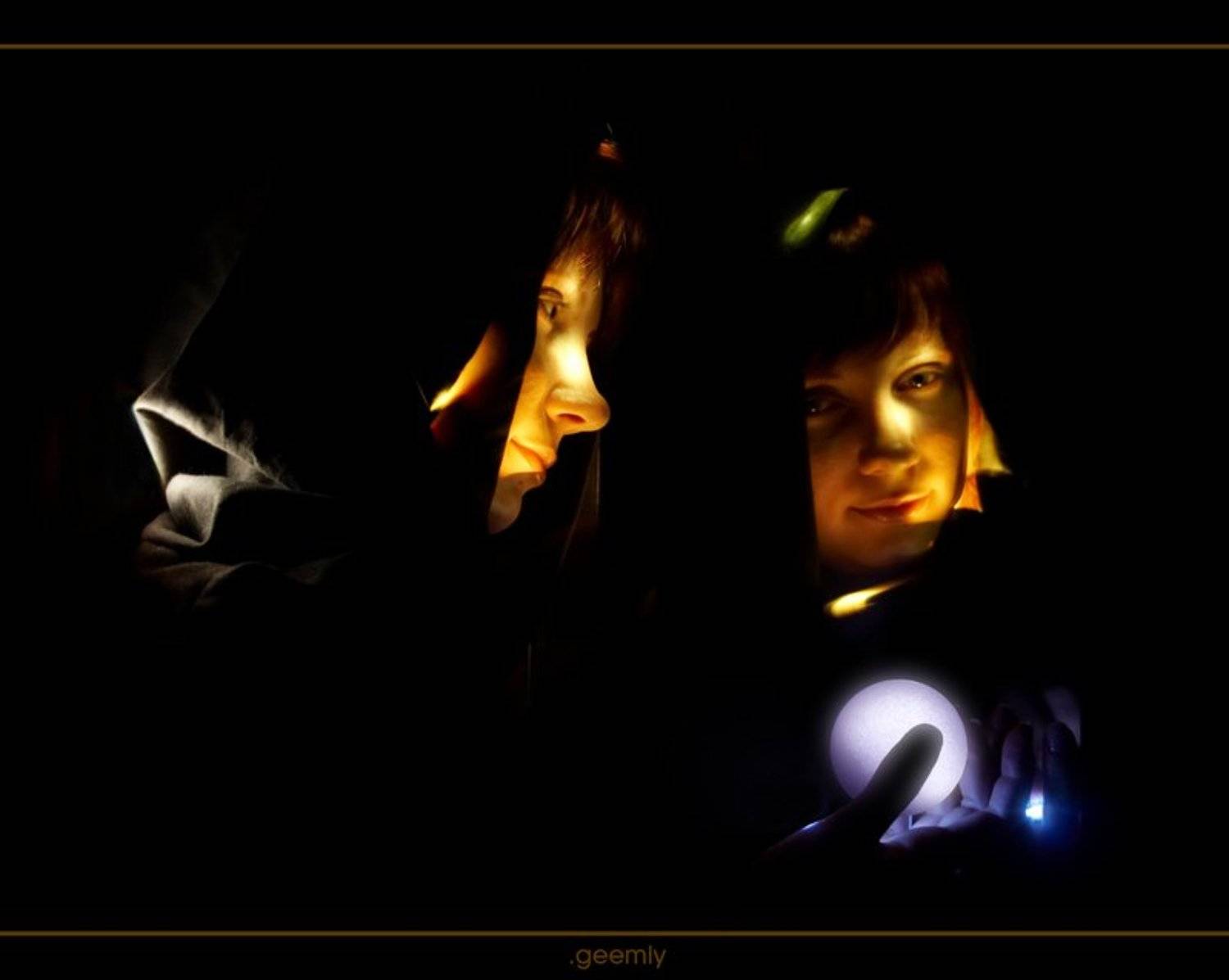 шар, портрет, светографика, Денис Поликарпов