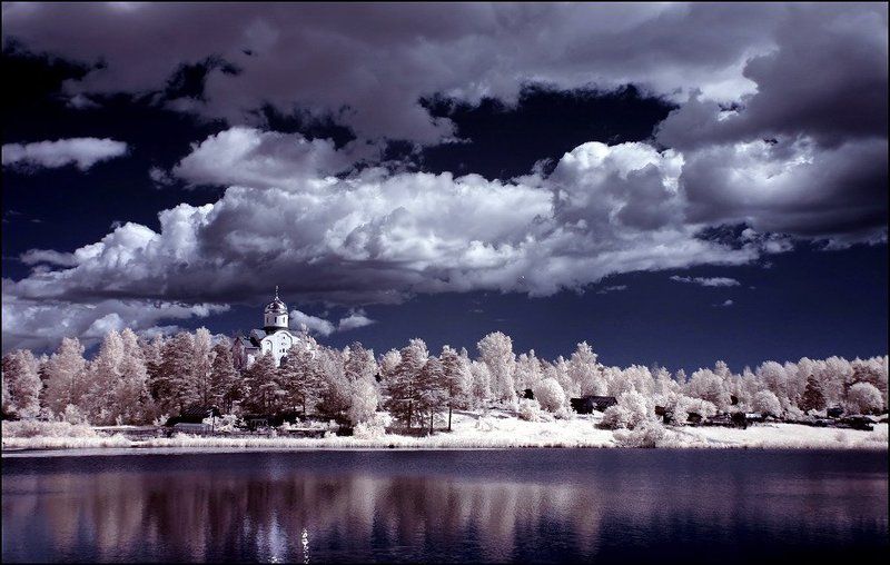 infrared landscape фото превью