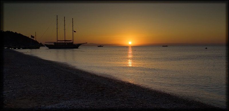 турция, текирова, средиземное море, рассвет турецкий рассвет фото превью