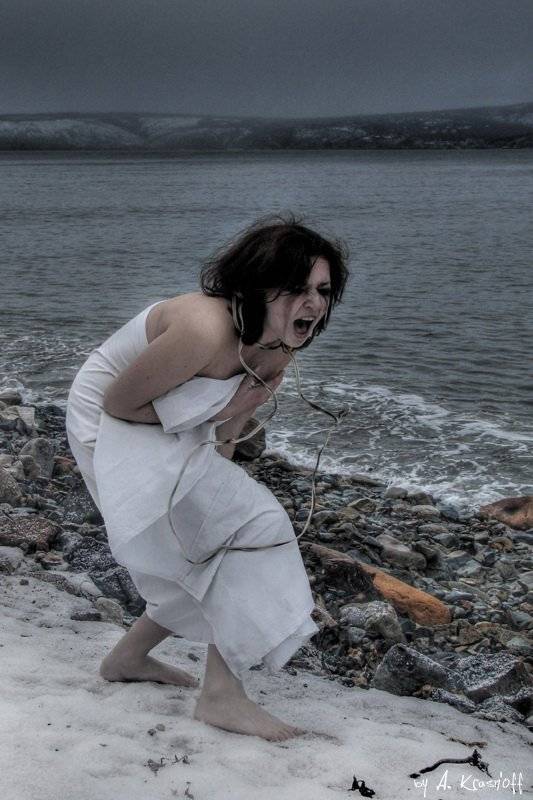 scream девушка крик, A.Krasnoff