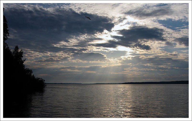 волга, лето2007, вечер Волга вечерняя фото превью