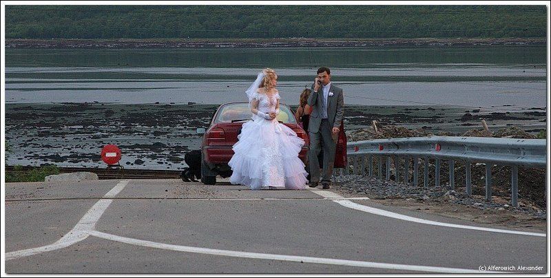 молодожёны, свадьба О финале тяжёлого дня фото превью