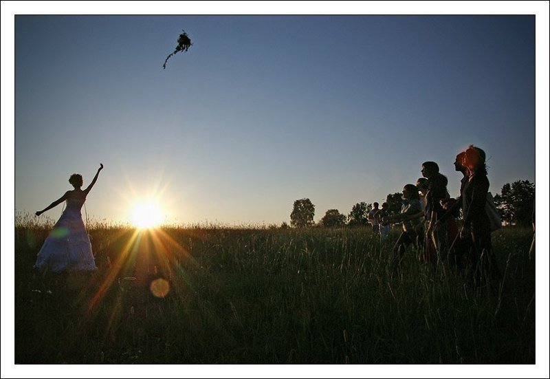 свадьба,невеста,закат,букет Кто следующий? фото превью