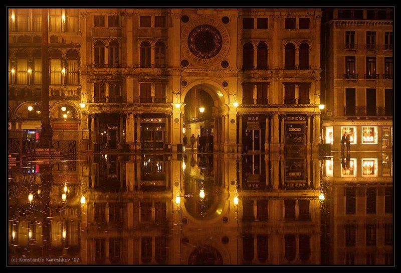 италия, венеция, наводнение, площадь, сан-марко, пьяцца, сан-марко, italy, venice, venezia, piazza, san-marco Наводнение в Венеции фото превью