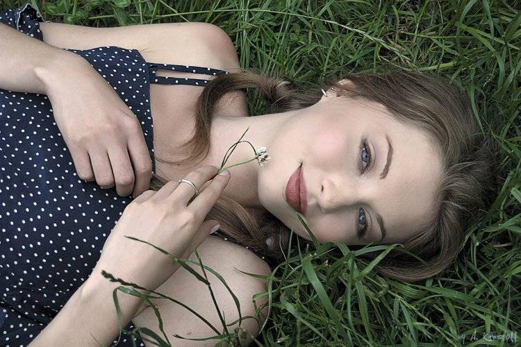 девушка, взгляд, лида, королева, портрет, A.Krasnoff