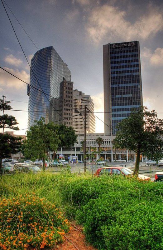 igalsc, city, hdr, tel aviv Закатный Тель Авив фото превью