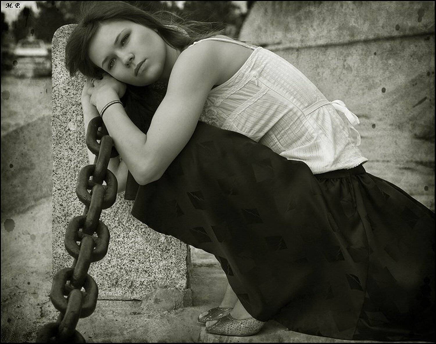 аня, печаль, портрет, девушка, Петрова Мария