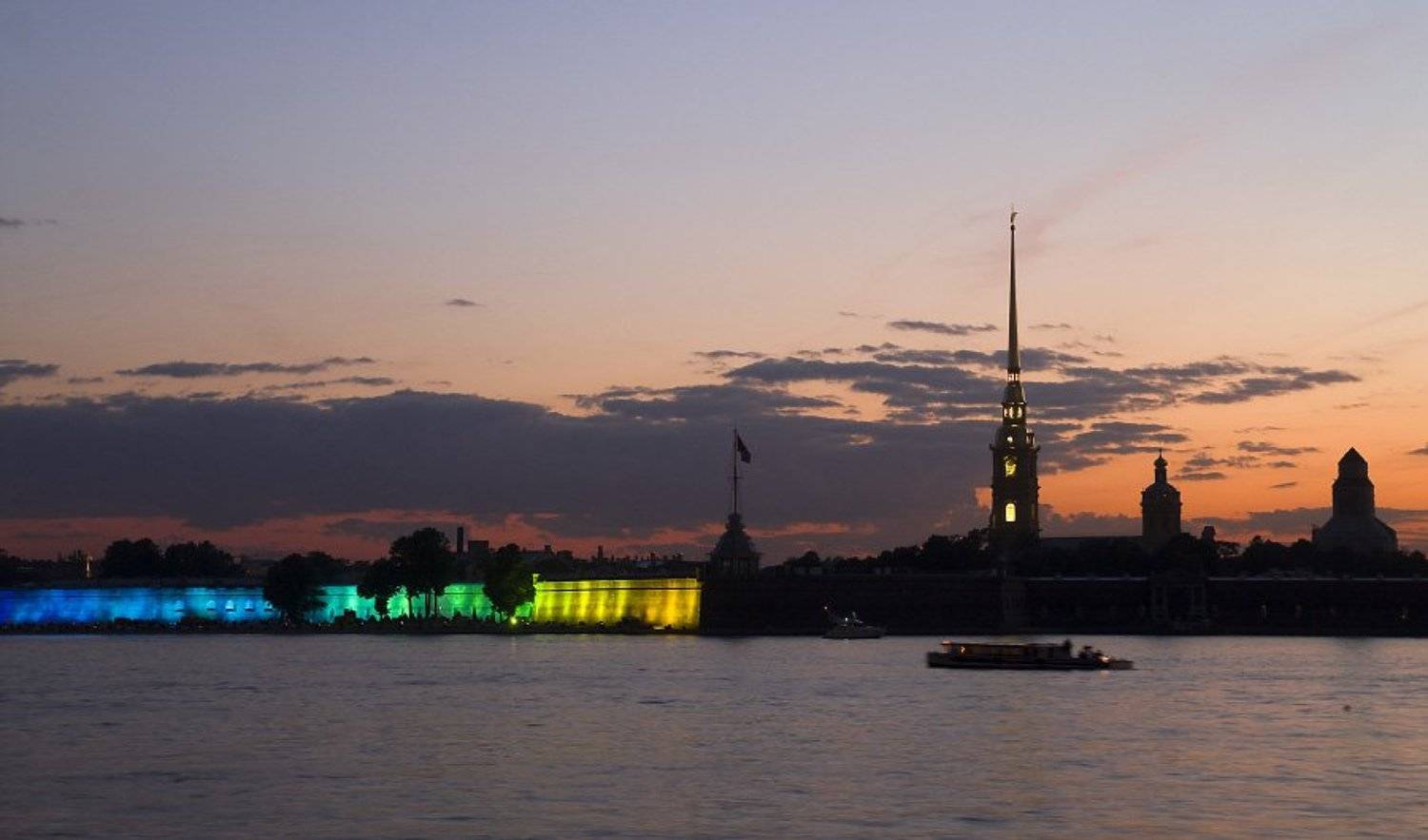 петропавловка, закат, иллюминация, Dankost