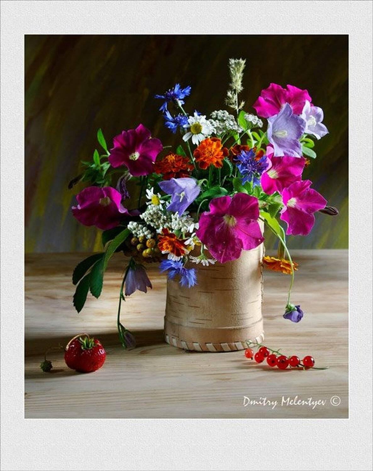 цветы ягоды лето summer berries flowers, Dmitry Melentyev