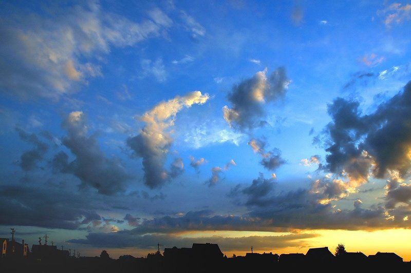 закат, облака, небо,курск В последний вечер полугодия фото превью