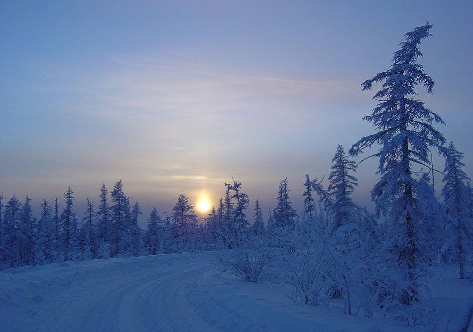 вечер,зима,якутия, Солодухин Виктор