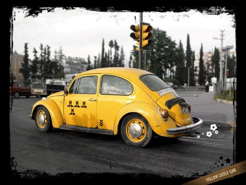 car We all live in yellow little car фото превью
