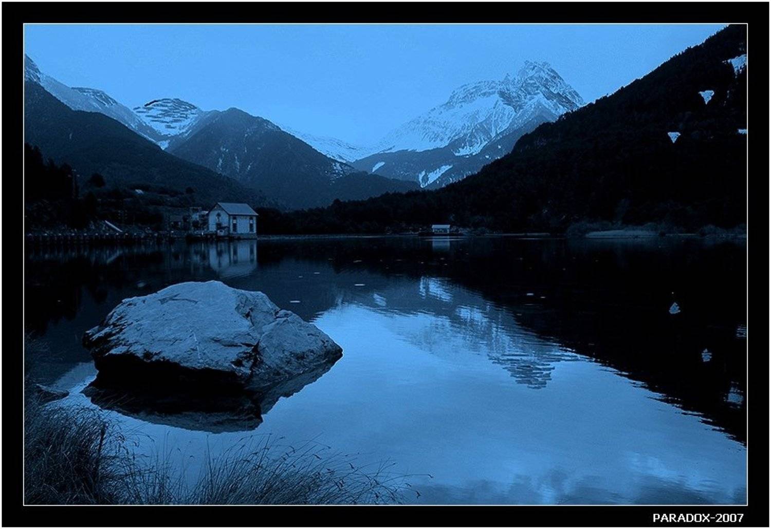 испания, арагон, озеро, горы ,ночь, тишина ,paradox, PARADOX