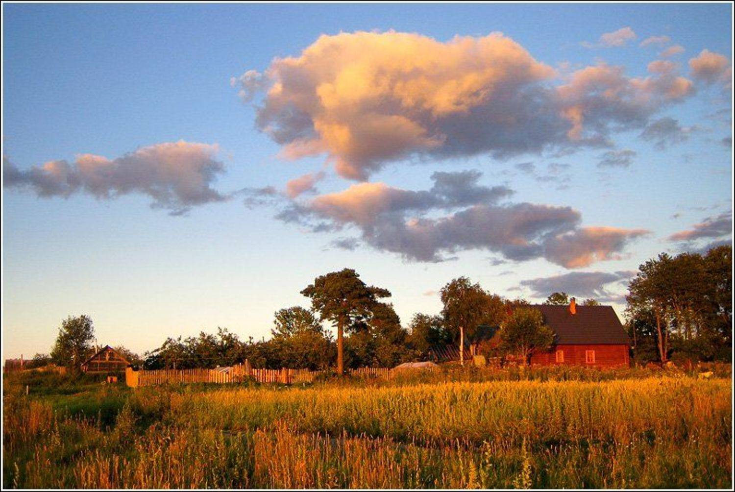 старая ладога, вечер, закат, Братаев Юра