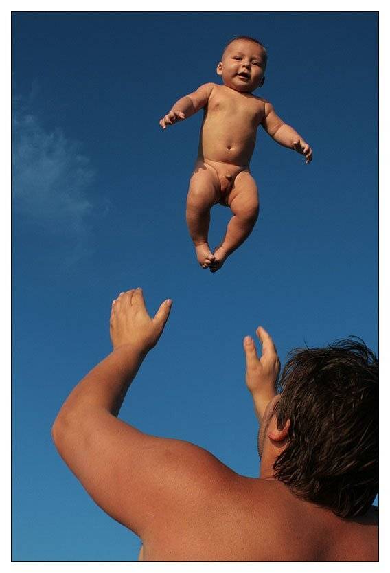 дети, небо, полет, Gleb