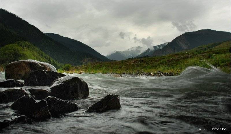 озеро, ущелье, кольсай, Вадько