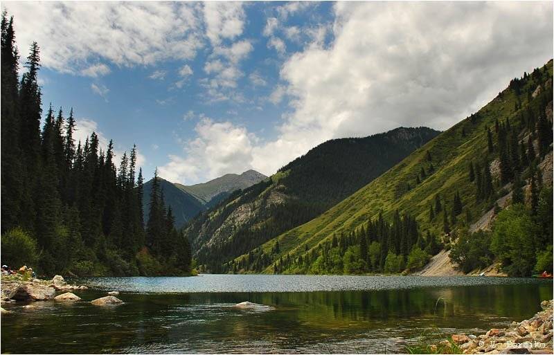 озеро, кольсай, казахстан, Вадько
