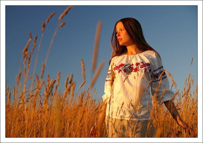 катю, портрет, девушка,закат, поле, лето Навстречу солнцу... фото превью