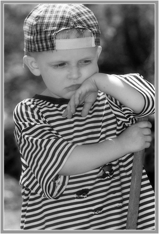 дети,портрет,ч/б Помощник! фото превью