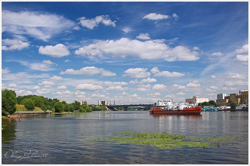 лето, тушино, вода, рыбаки, кораблики, мост, ленинградское шоссе Лето! фото превью