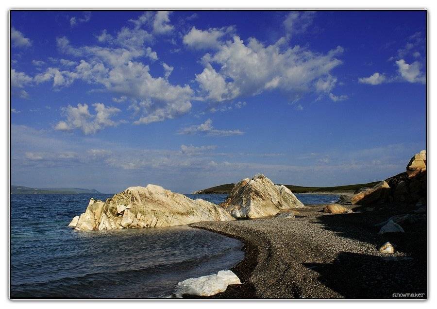 чукотка, море, сопки, камни, скалы, берег, небо, облака, snowmaker