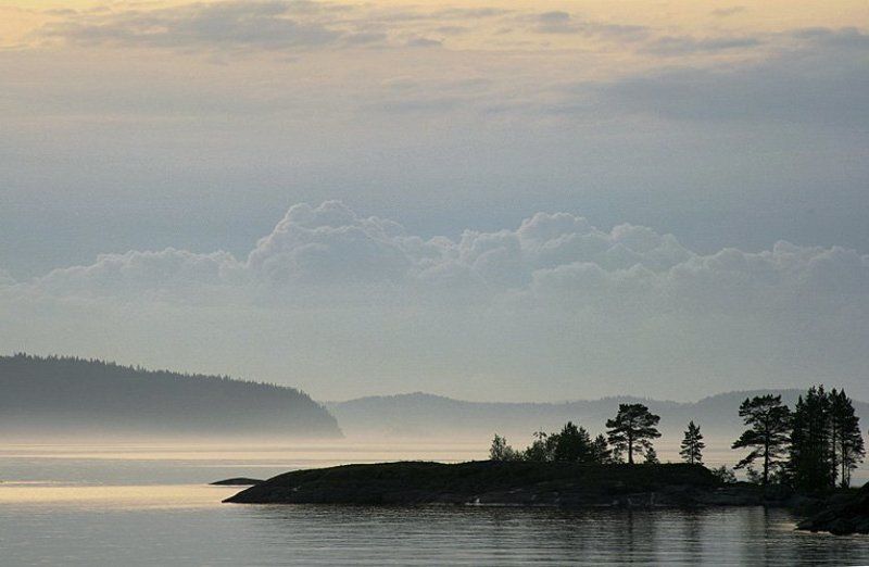 ладога, остров, небо, камни, облака Рисунки облаками фото превью