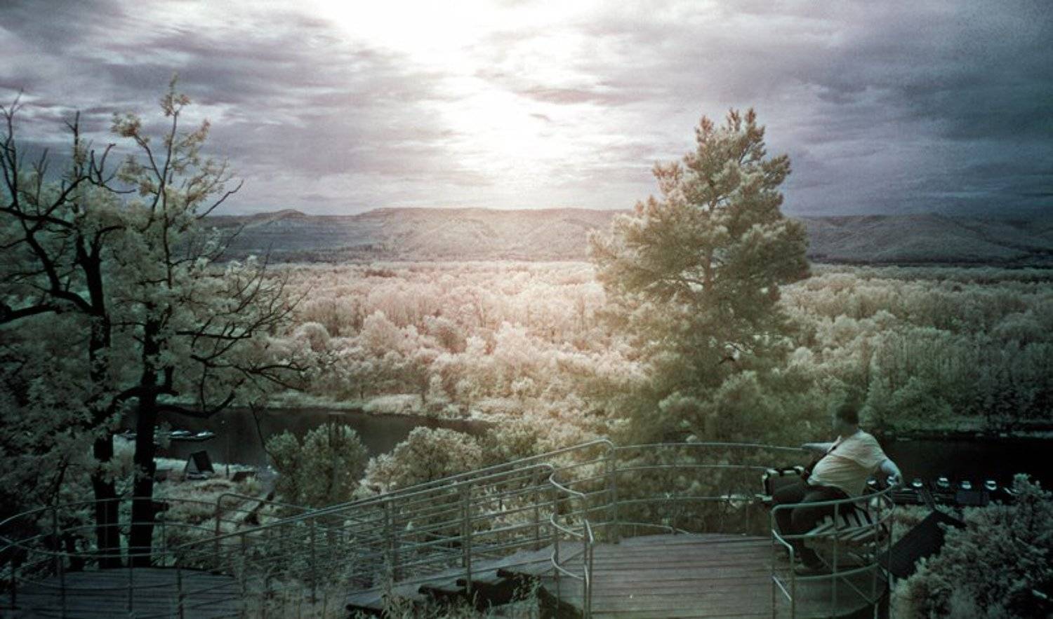 ик, инфракрасная, пейзаж, Bald