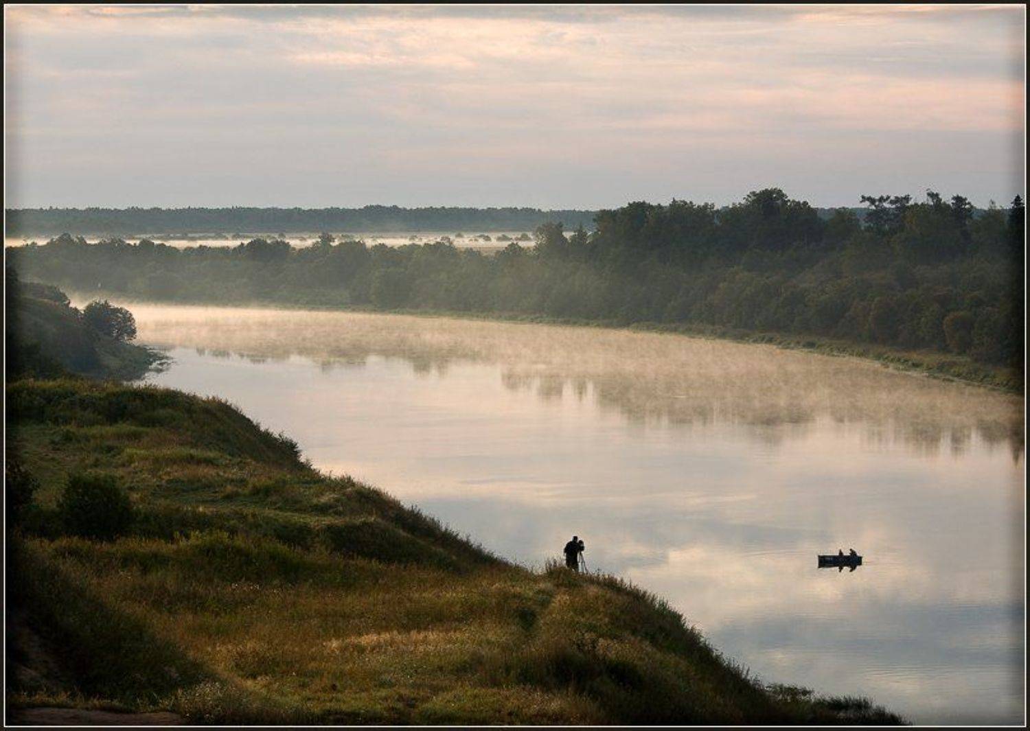 старая ладога, сопки, утро, рассвет, рыбак, фотограф, туман, Братаев Юра
