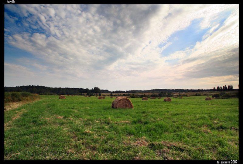 карелия, сено, стог Веянье осени фото превью